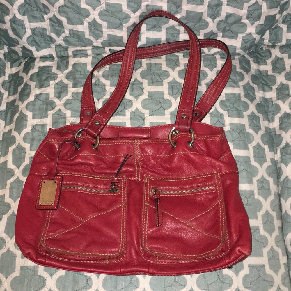 Red Leather purse